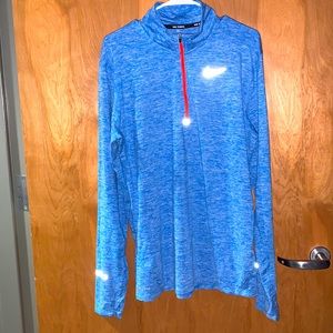 Nike dri dit fitted quarter zip.  Large. Light blue.